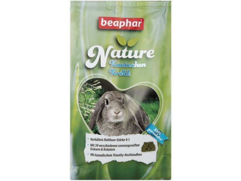 Beaphar Nature Rabbit teraviljavaba täissööt küülikutele 1.25kg