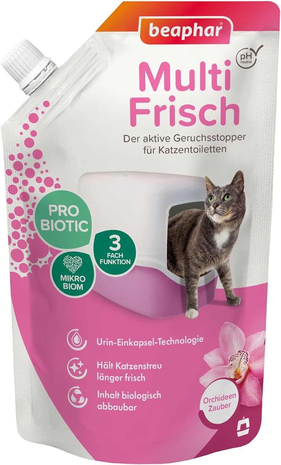 Beaphar Odor Killer Cat Orchidea 400g, kassitualeti lõhna neutraliseerija