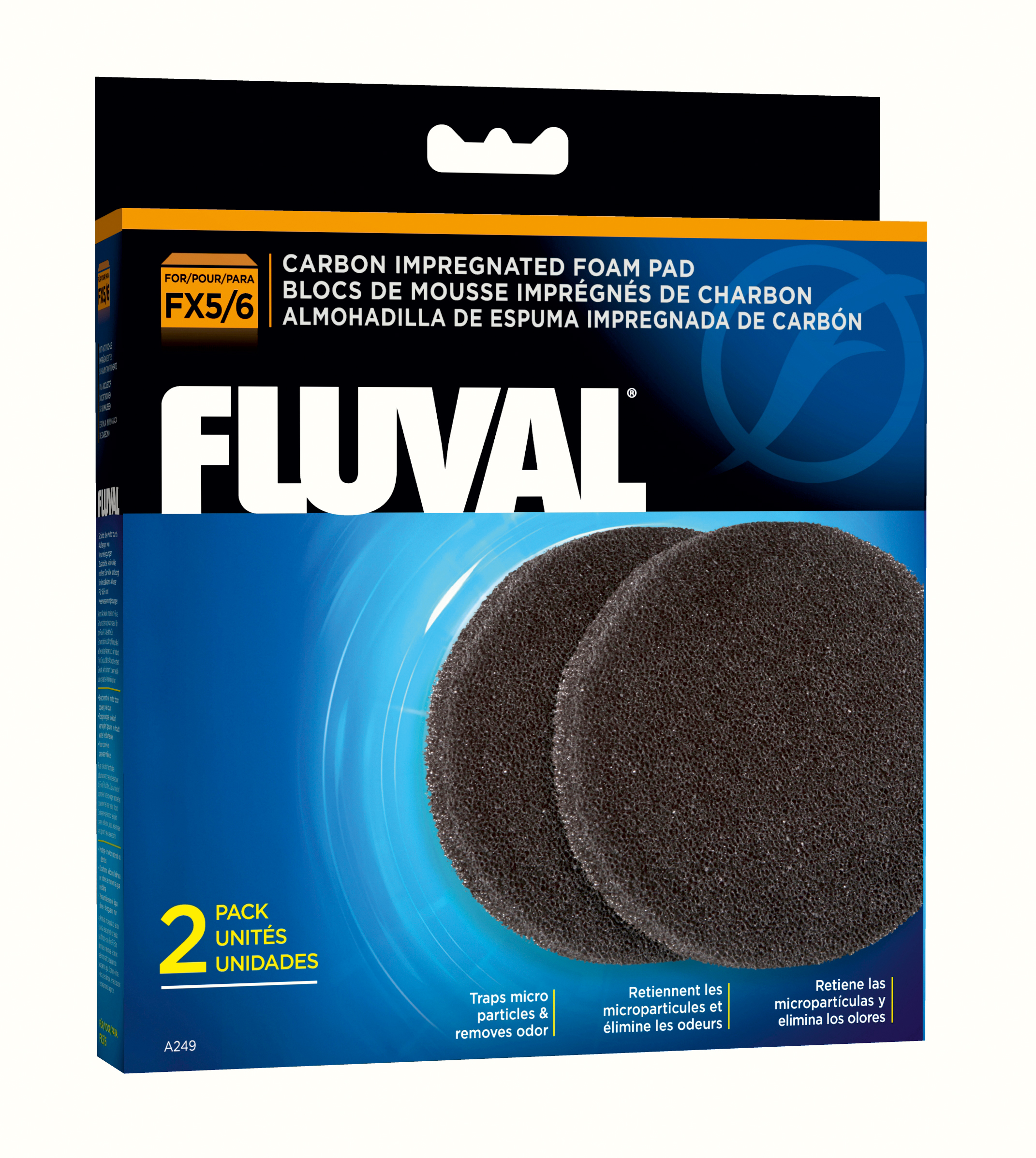 Фильтрующий элемент Fluval Carbon Foam для FX5/FX6 2шт