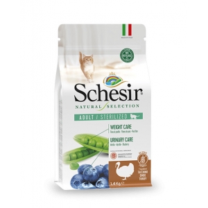 Schesir Natural Selection Sterilized с иньдюком 350г сухой кошачий корм