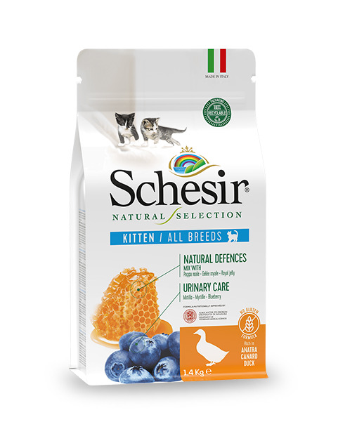 Schesir Natural Selection pardiga 1.4kg kuivtoit kassipoegadele