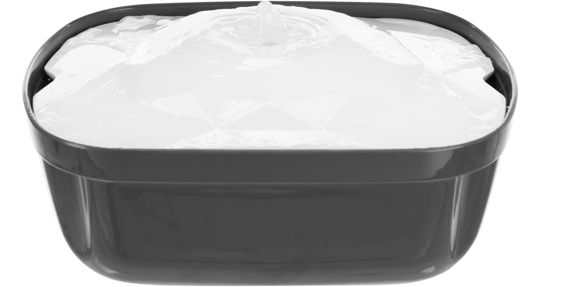 Joogipurskkaev Polygon, melamiin, 2,5 l/28 × 11 × 22 cm, hall/valge