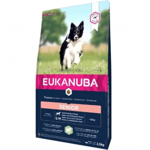 EUKANUBA Senior lambaliha ja riisiga väikestele ja keskmistele koertele 12 kg