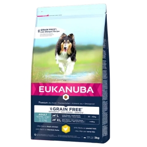 EUKANUBA Adult kanalihaga suurtele koertele teraviljavaba 12 kg