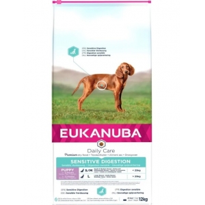 EUKANUBA Puppy kanalihaga tundliku seedimisega koertele 12 kg