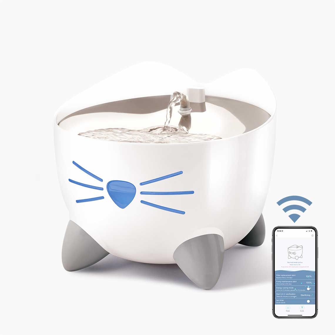 Авто-поилка Catit Pixi Smart Fountain с верхом из нержавеющей стали