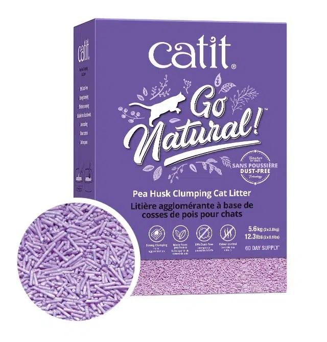 Наполнитель для кошачьего туалета Catit Go Natural! Лаванда 2 x 2.8кг