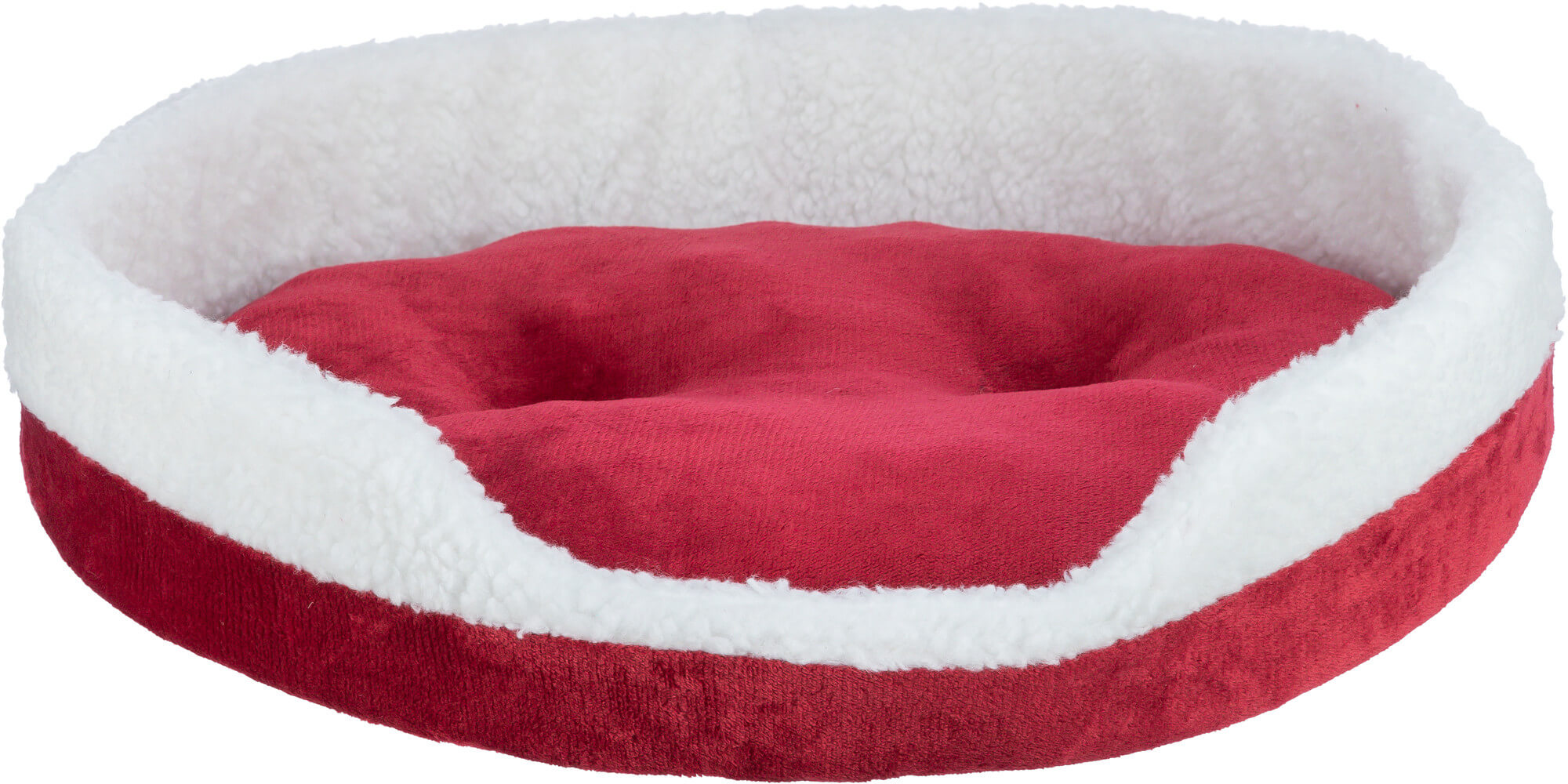 Лежак Xmas bed Nevio, 70 × 60 cm, белый/красный