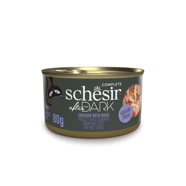 Schesir After Dark kanaliha + part märgtoit kassidele 80g