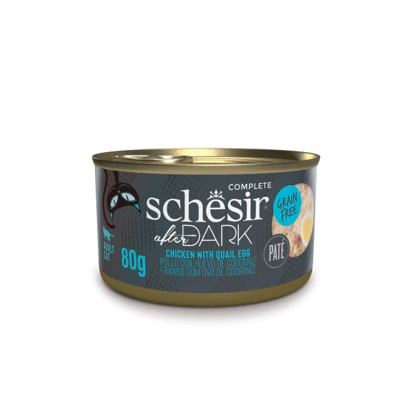 Schesir After Dark kanaliha + vutimuna pasteet märgtoit kassidele 80g