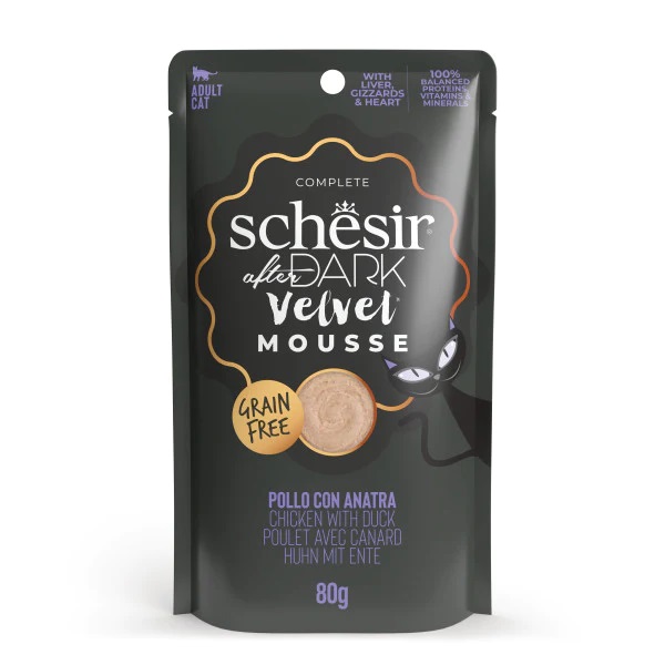 Schesir After Dark kanaliha + part vahtmärg toit kassidele 80g