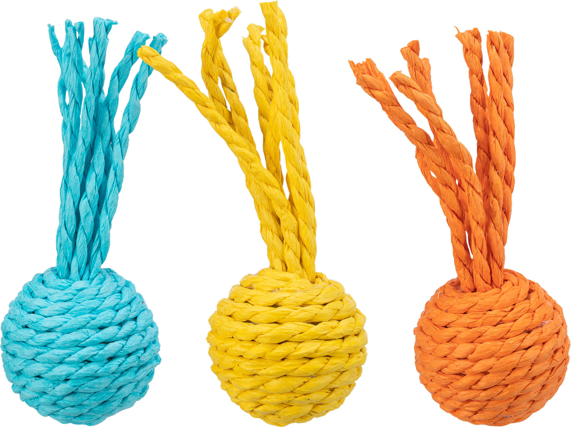 Игрушка для кошки Rattle ball, paper rope, ø 4 × 11 cm