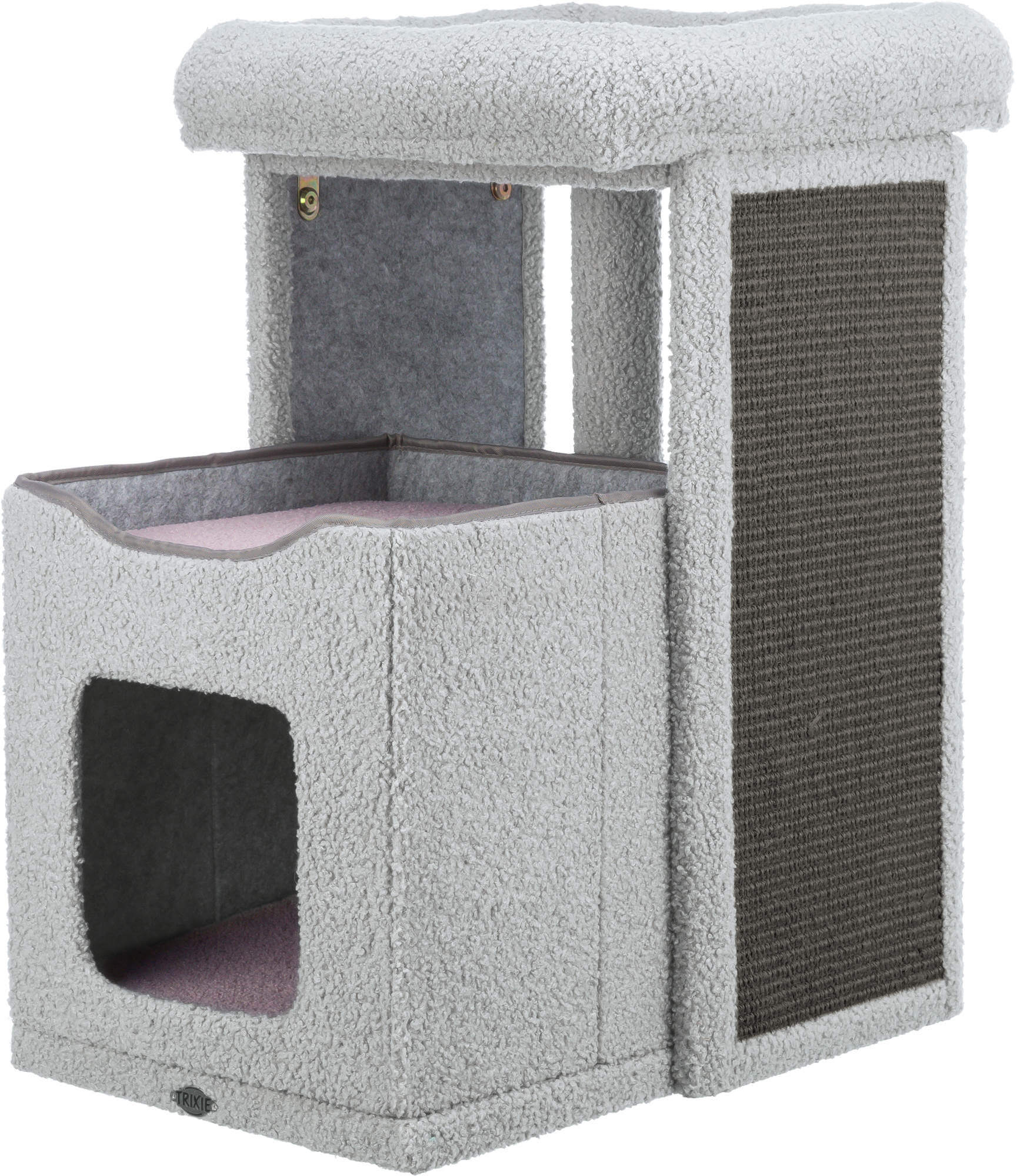 Когтеточка Junior Carlita scratching post, 63 cm, grey/light lilac