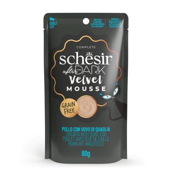 Schesir After Dark kanaliha + vutimuna vaht, märgtoit kassidele 80g