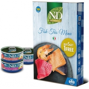 Farmina N&D Natural Cat Fish Trio Menu 6x80g