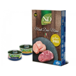 Farmina N&D Natural Cat Meat Duo Menu 6x85g