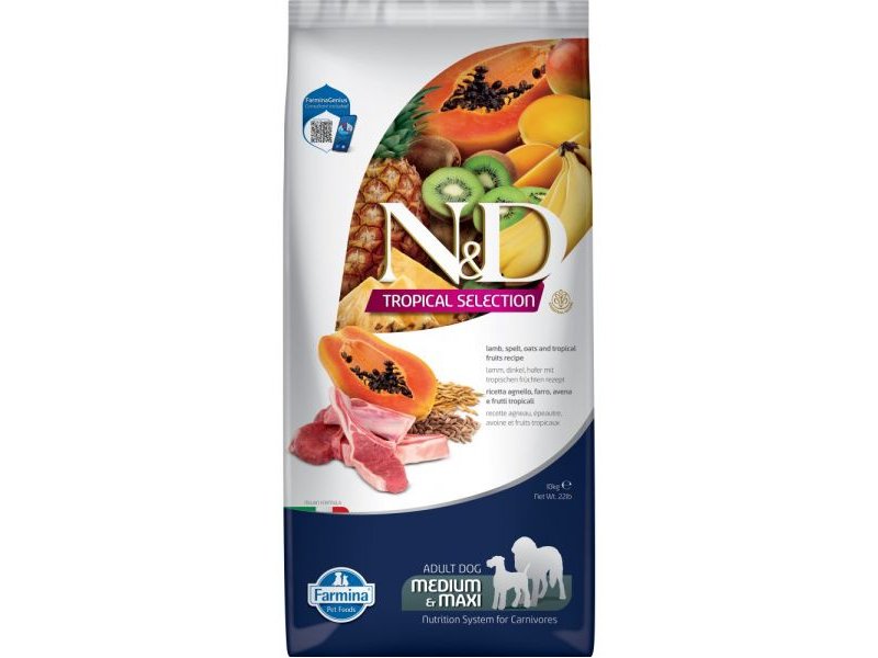 Farmina N&D Tropical Selection Dog Lamb/Spelt/Oats Adult Medium/Maxi 10kg