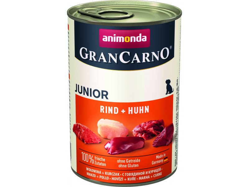 ANIMONDA GranCarno Dog Junior loomaliha+kana 400g