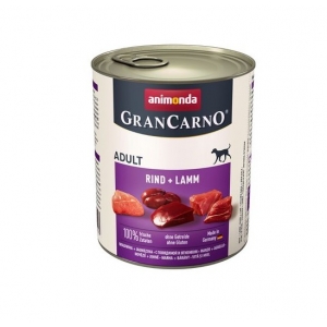 ANIMONDA GranCarno Dog Adult loomaliha+lammas 800g