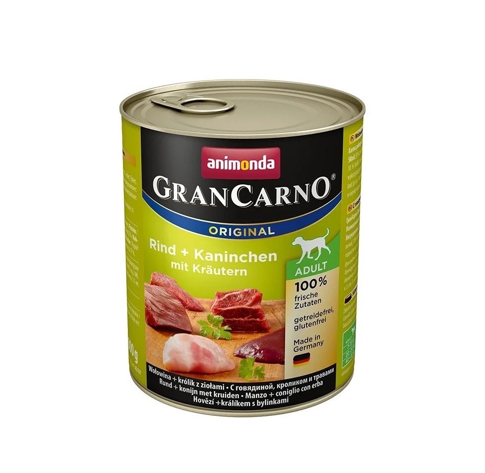 ANIMONDA GranCarno Dog Adult jänes+ürdid 800g