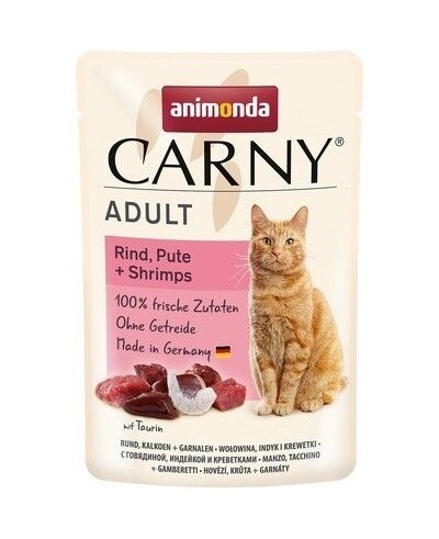 ANIMONDA Carny Cat Adult veis+kalkun+krevett 85gr