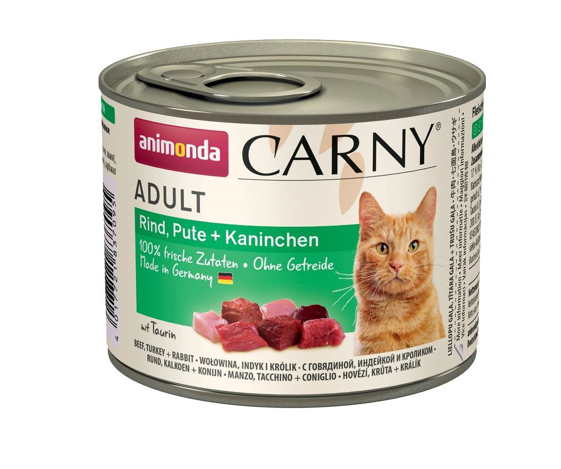 ANIMONDA Carny Cat Adult loomaliha+kalkun+küülik 200g