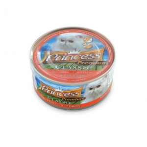 Princess Premium Classic Cat kana/tuunikala/riis/krabipulgad 170g