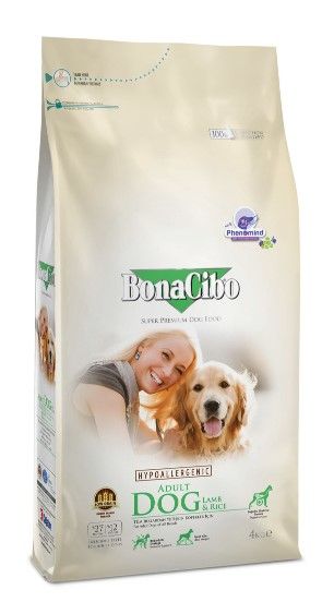 BonaCibo Dog Adult lambaliha ja riisiga 4kg