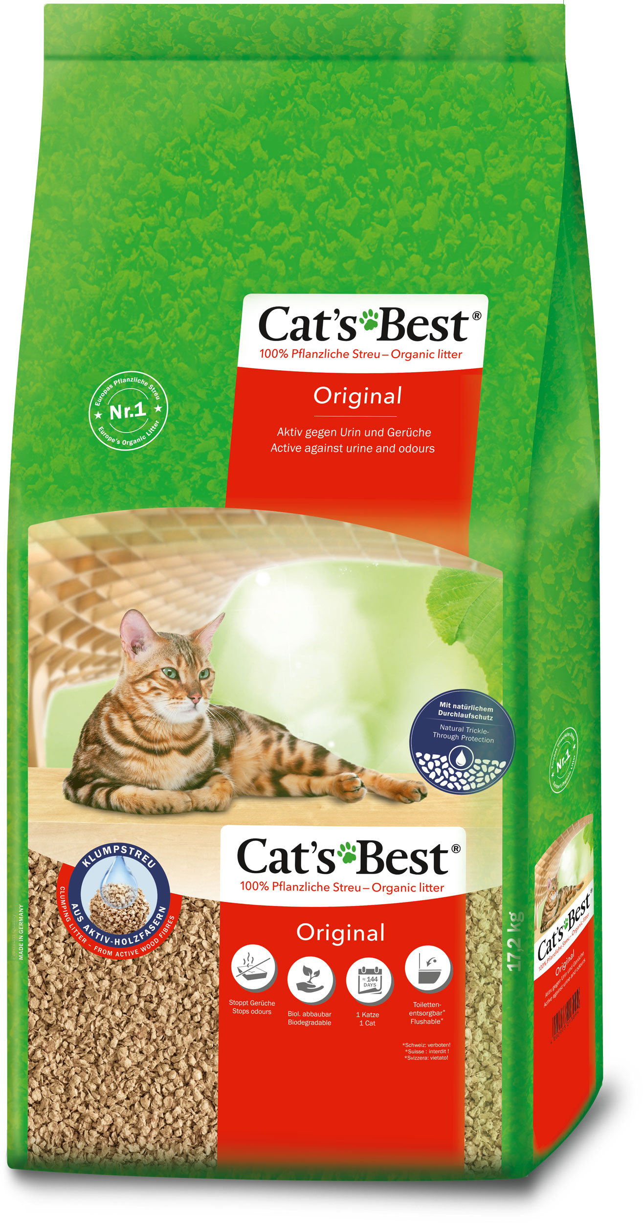 Cat's Best Original paakuv kassiliiv 40L 17,2kg