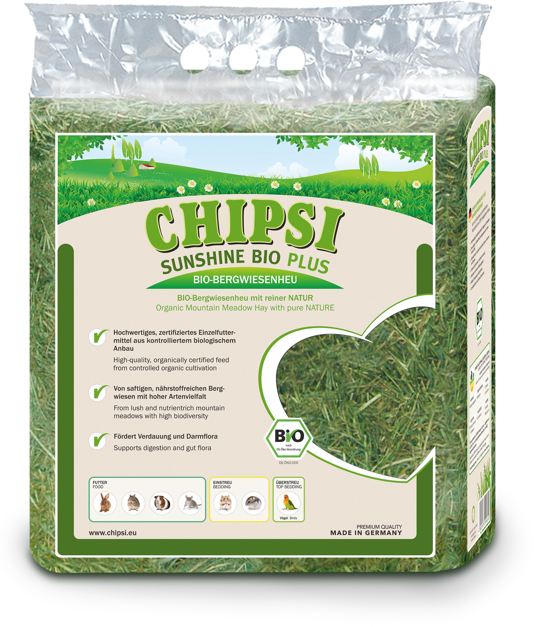 Chipsi Sunshine Bio Nature hein 0,6kg