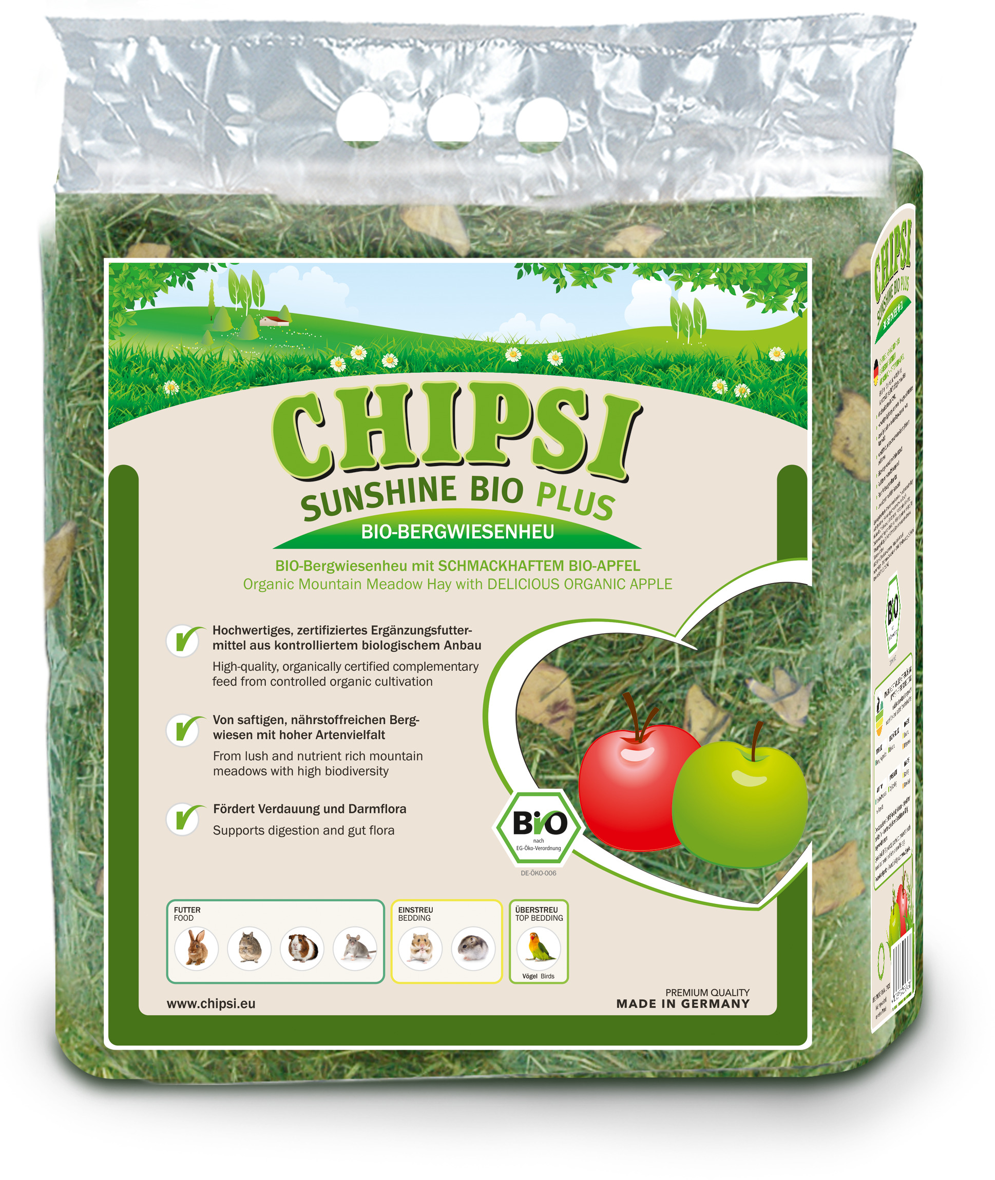 Chipsi Sunshine Bio Nature + Apple hein 0,6kg