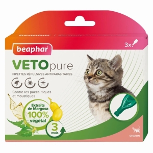 Beaphar Veto Pure Spot-On Kitten N3 (välisparasiitide vastane repellent kassidele)