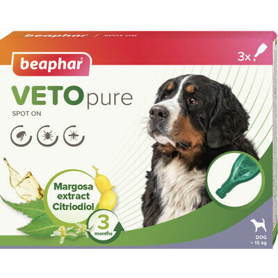Beaphar Veto Pure Spot-On Dog L>15kg N3 (välisparasiitide vastane repellent koertele)