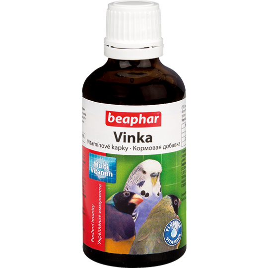 Beaphar Vinka Bird Multivitamin 50ml, multivitamiini preparaat lindudele