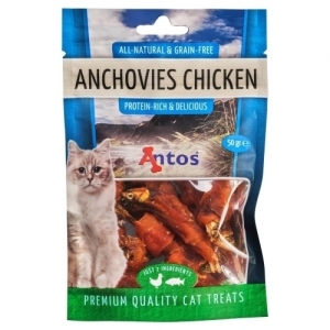 Antos Anchovies Chicken kala ja kanaga kassimaius 50g