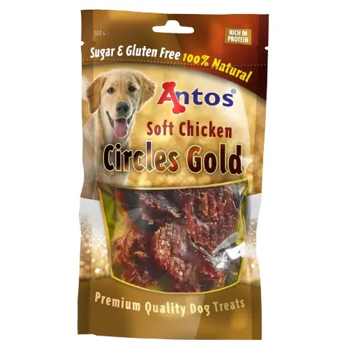 Antos Chews Circles Gold kanaga koeramaius 100g