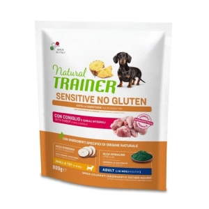 Trainer Natural Dog Sensitive No Gluten Adult Mini Rabbit 0,8kg