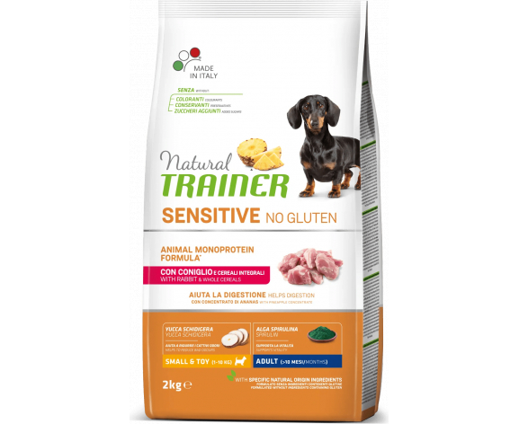 Trainer Natural Dog Sensitive No Gluten Adult Mini Rabbit 2kg