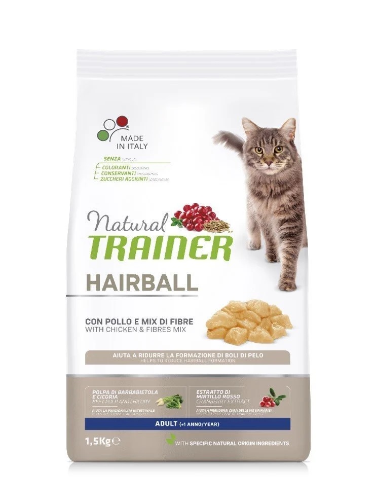 Trainer Natural Cat Hairball Adilt Chicken 1.5kg