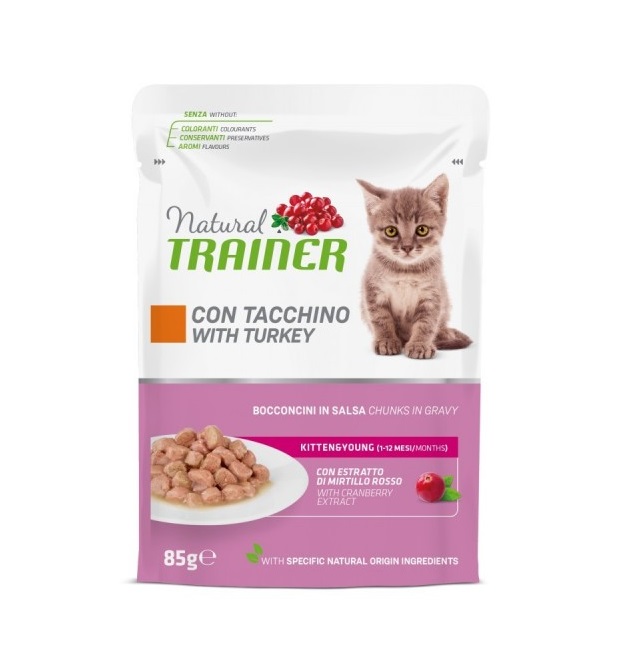 Trainer Kitten&Young Turkey Busta 85g konserv