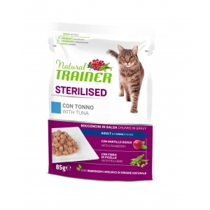 Trainer Natural Cat Sterilised Tuna Busta 85g konserv