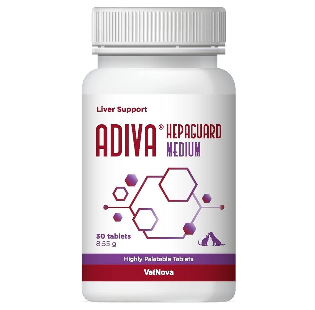 VetNova ADIVA Hepaguard MEDIUM N30 (1tbl/15kg) (maksafn. toetamiseks)