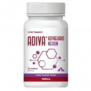 VetNova ADIVA Hepaguard MEDIUM N30 (1tbl/15kg) (maksafn. toetamiseks)