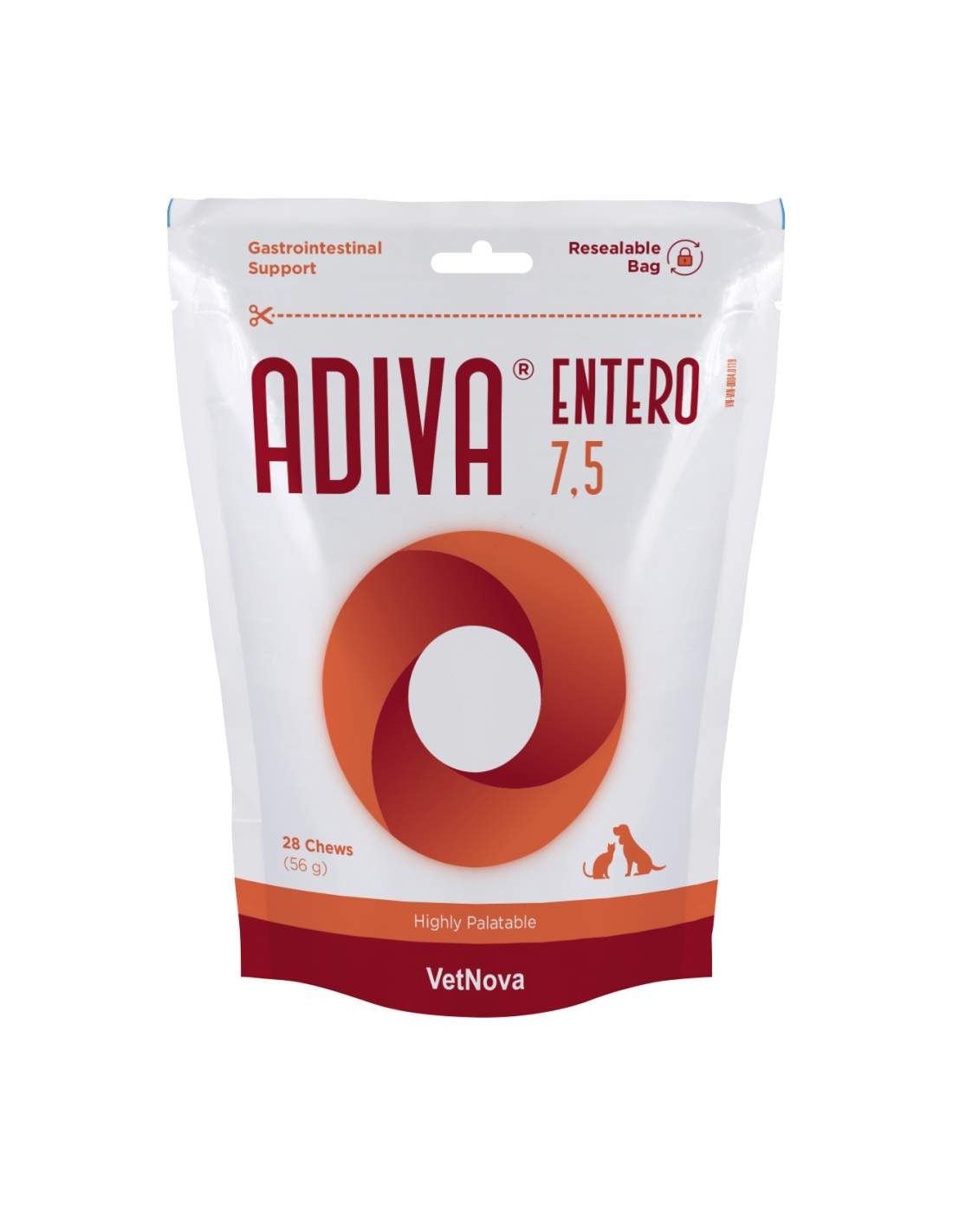 VetNova ADIVA Entero SMALL/MEDIUM N28 (mao-sooletrakti toetuseks)