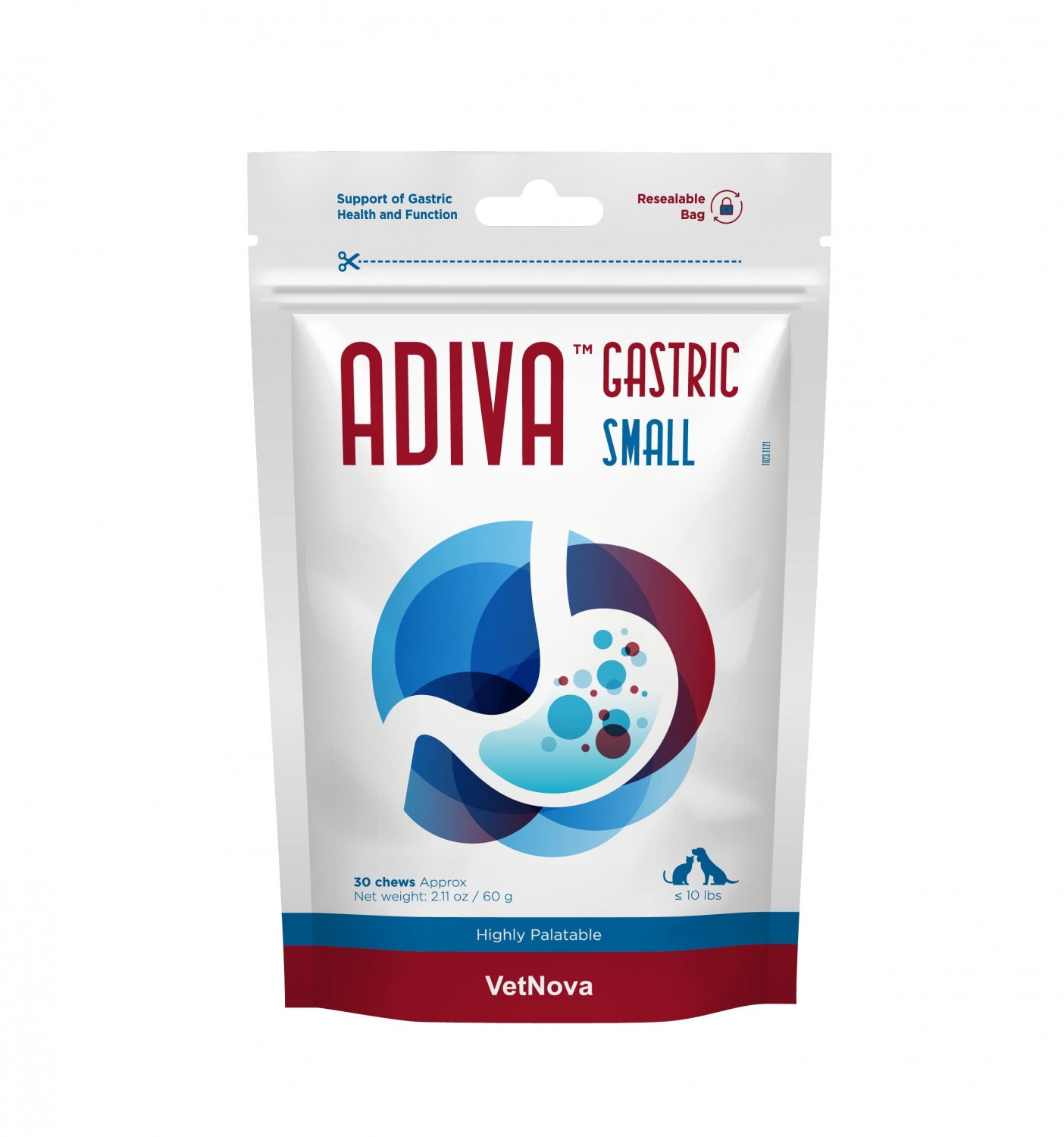 VetNova ADIVA Gastric Chews SMALL N30 (mao fn. toetuseks)