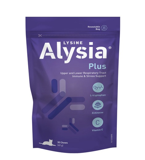 VetNova ALYSIA Plus N30 (lüsiini ja trüptofaaniga söödalisand kassidele)