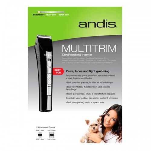 ANDIS MultiTrim CLT Cord/Cordless, Black/ Blade #10/#40