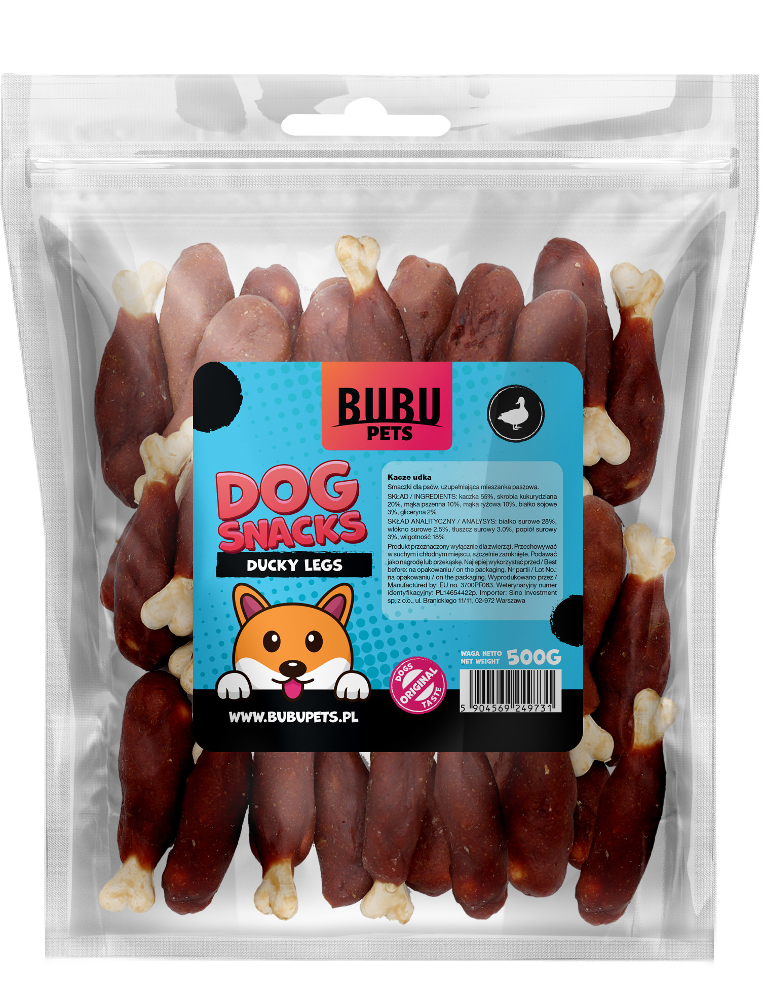 Bubu Pets koeramaius pardijalad 500g