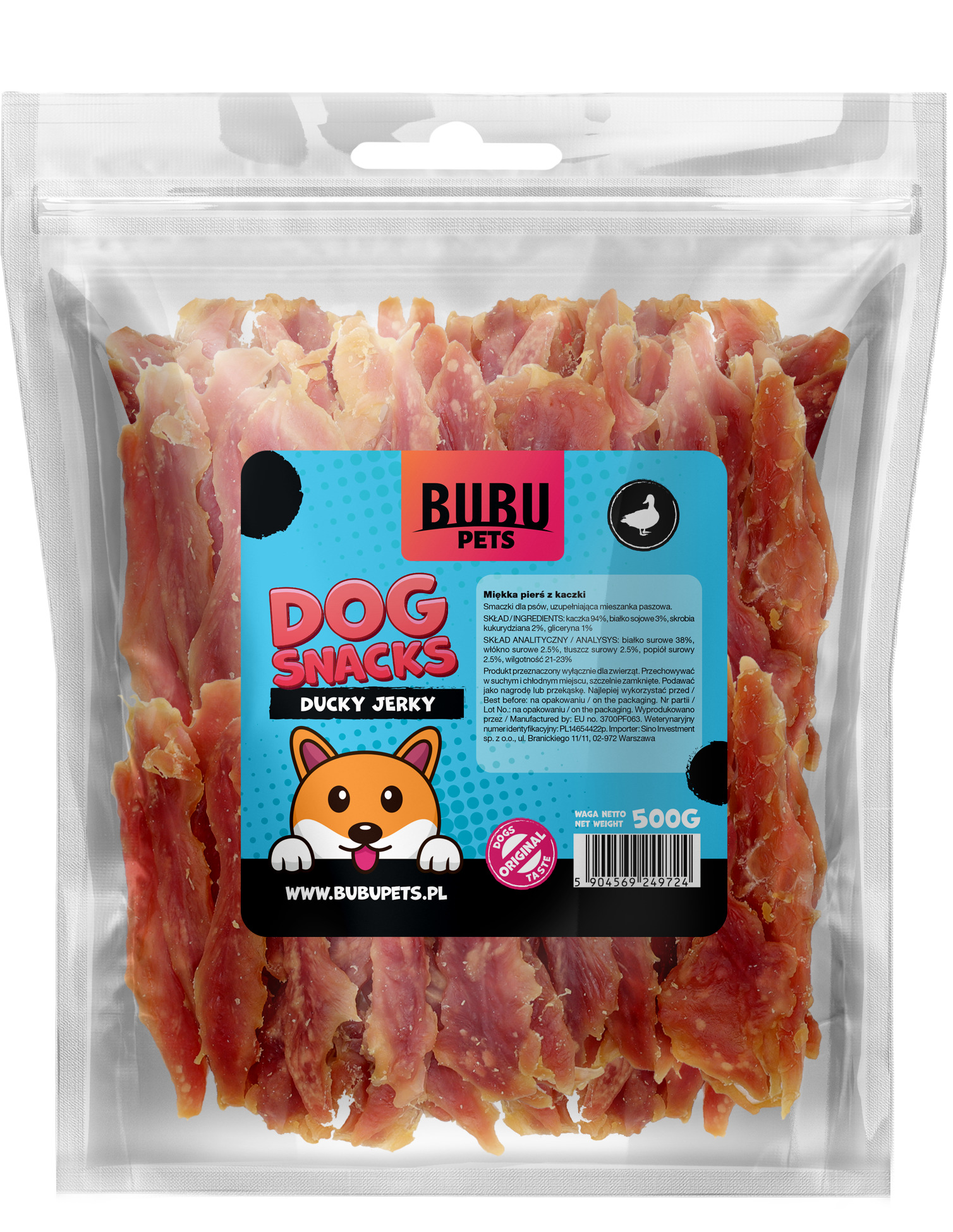 Bubu Pets koeramaius pardifilee 500g