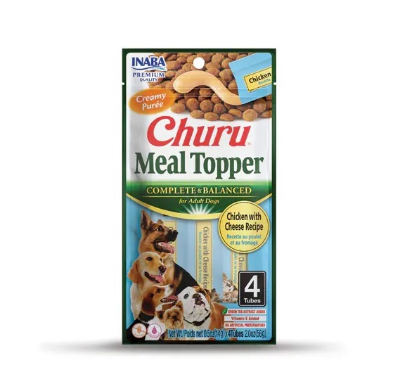 Inaba Churu Meal Topper Kana ja juust koertele 4x14g